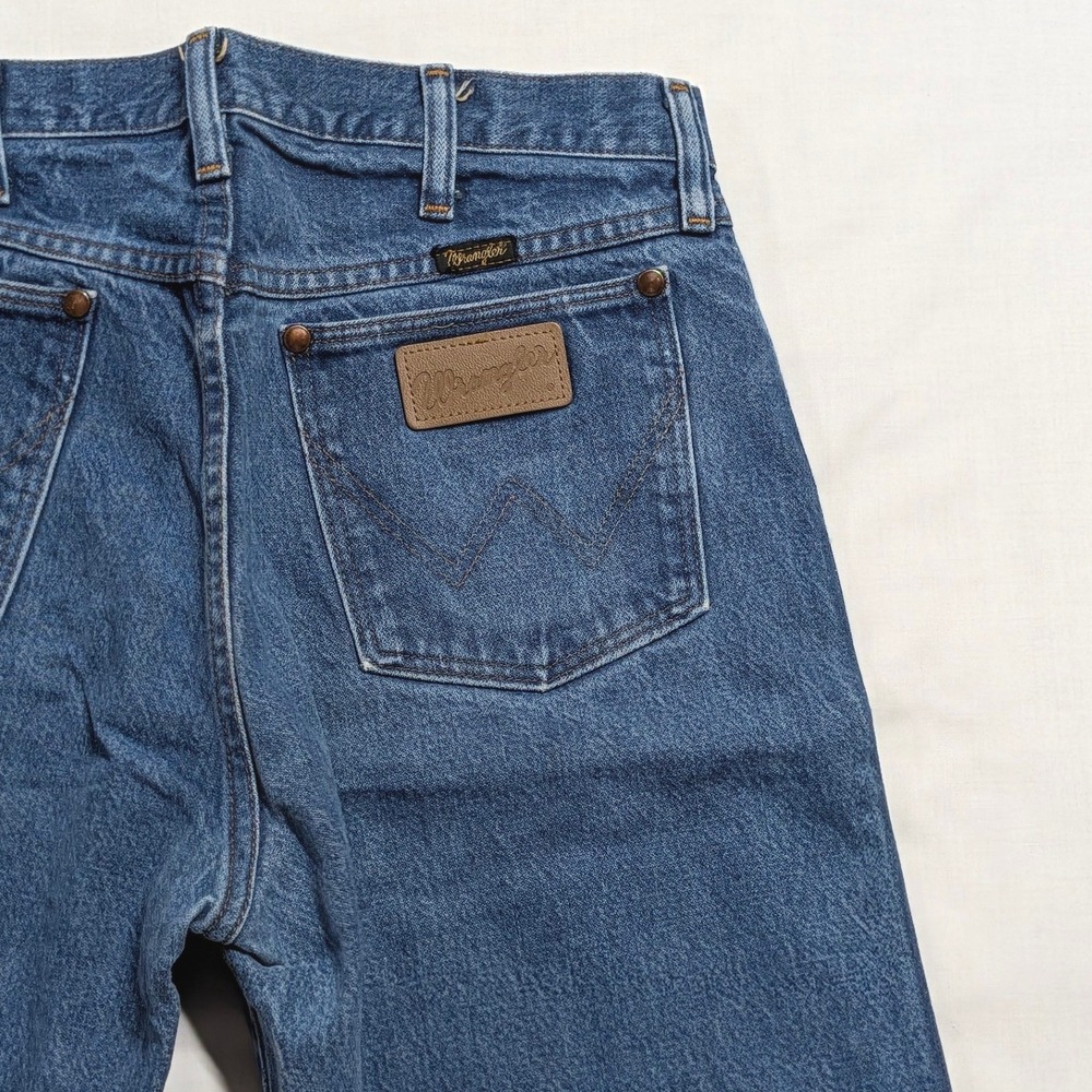 Wrangler 13MWZ Cowboy Cut Original Fit Jeans Blue Denim 33x32 Mens Straight Leg - Picture 11 of 13